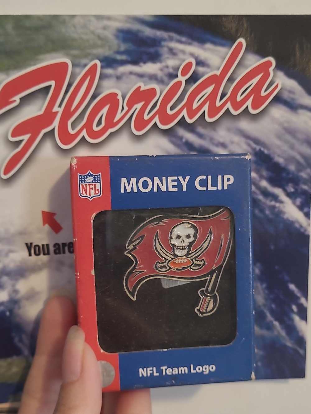 NFL Tampa Bay Buccaneers Red Money Clip